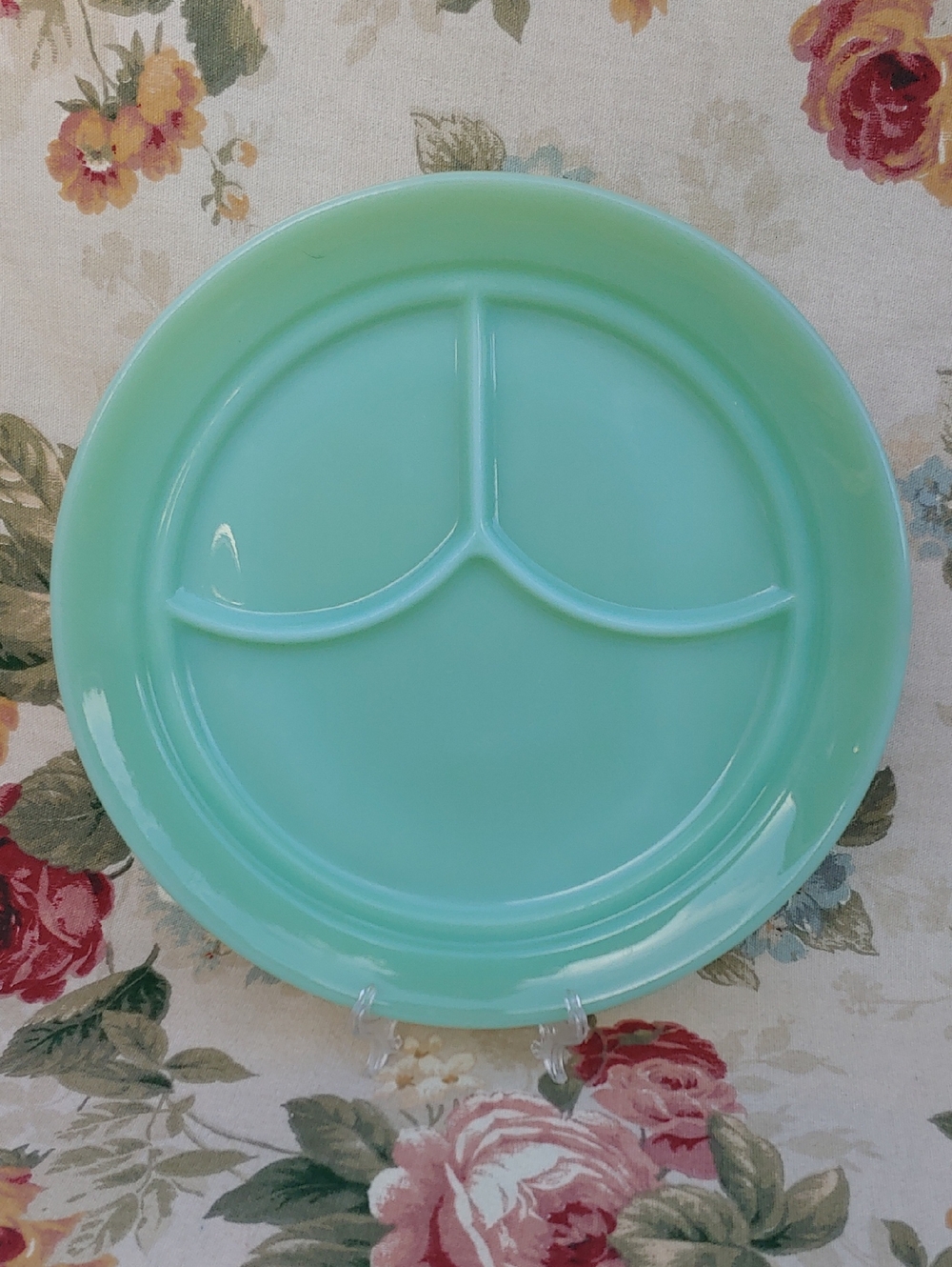 Vintage Fire King Jadeite Restaurant Ware 3 Compartment Grill Diner Plate - Picture 16 of 16